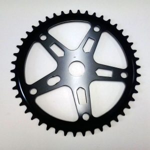 Coroa Roda Dentada Com 46 Dentes De Aço Preto Para Bicicleta