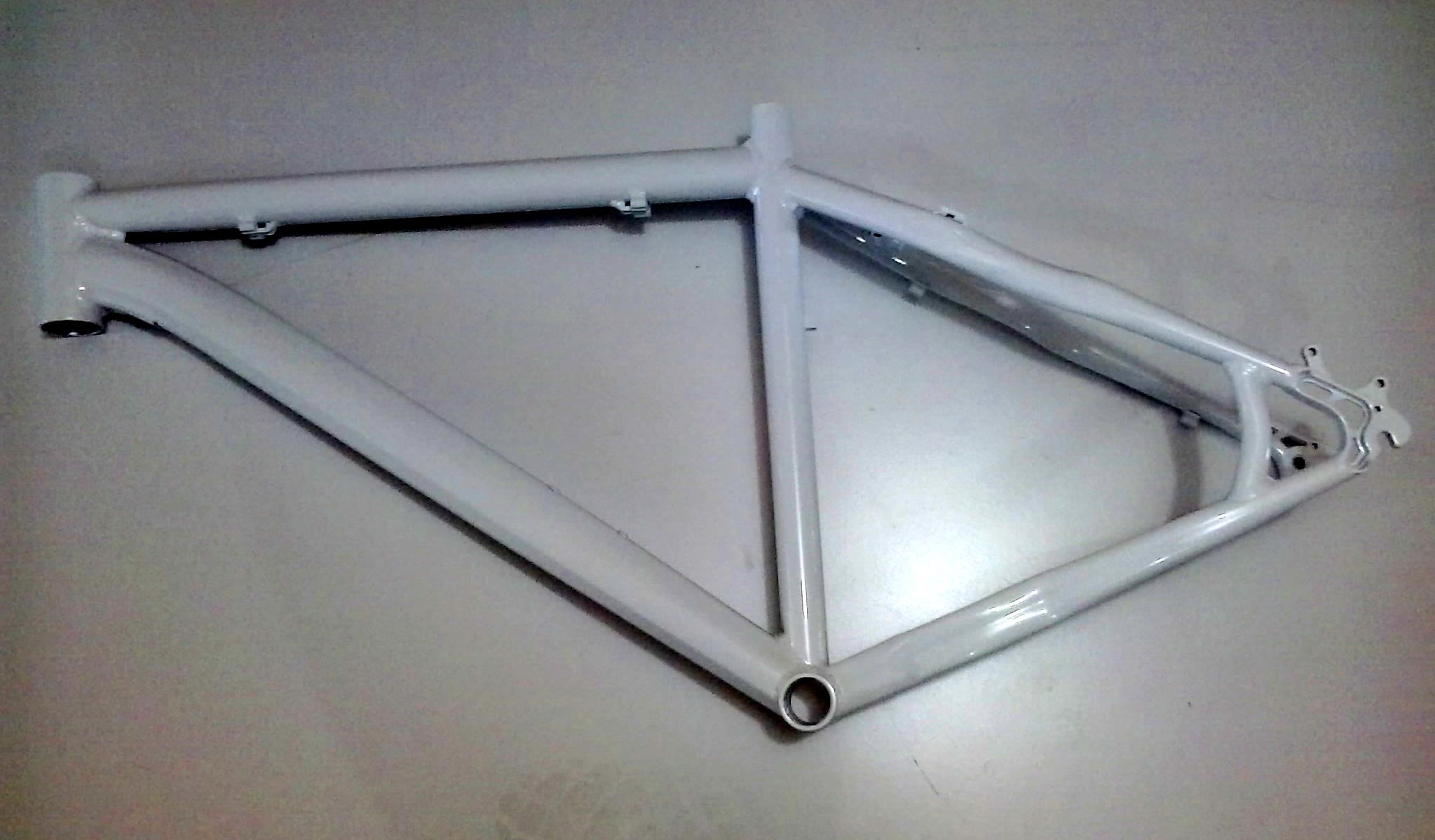 Quadro Fib Alumínio P/ Aro 29 Polegadas Branco P/ Bicicleta