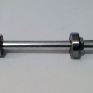 Eixo Traseiro 3/8x175mm Znc. C/rolam. 6000/6200 P/ Bicicleta