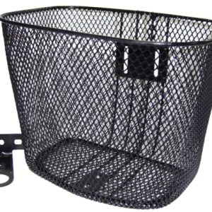 Cestinha Dianteira Cargas Leves Para Bicicleta Cor Preta