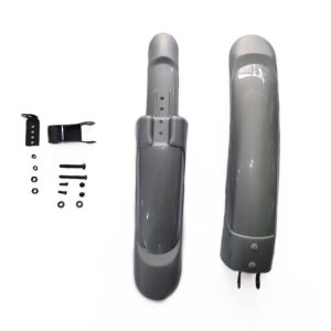 Paralama Aro 26 Mtb De Nylon C/ Regulagem Prata Para Bike