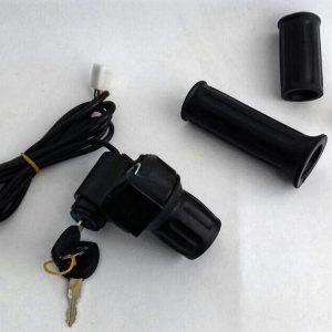 Acelerador Meia Cana Multi Volt C/ Chave P/ Bike Elétrica