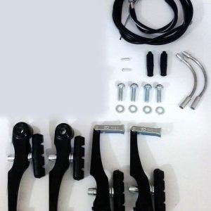 Freio V - Brake Alumínio Preto Fosco S/ Manetes P/ Bicicleta