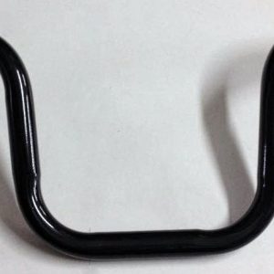 Guidão De Aço Preto Modelo Titan 22,2 Mm Para Bicicleta