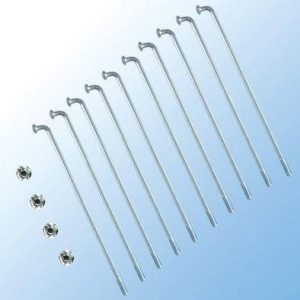 Jogo De 36 Raios Zincados 240 Mm 2.5 Mm Com Niples